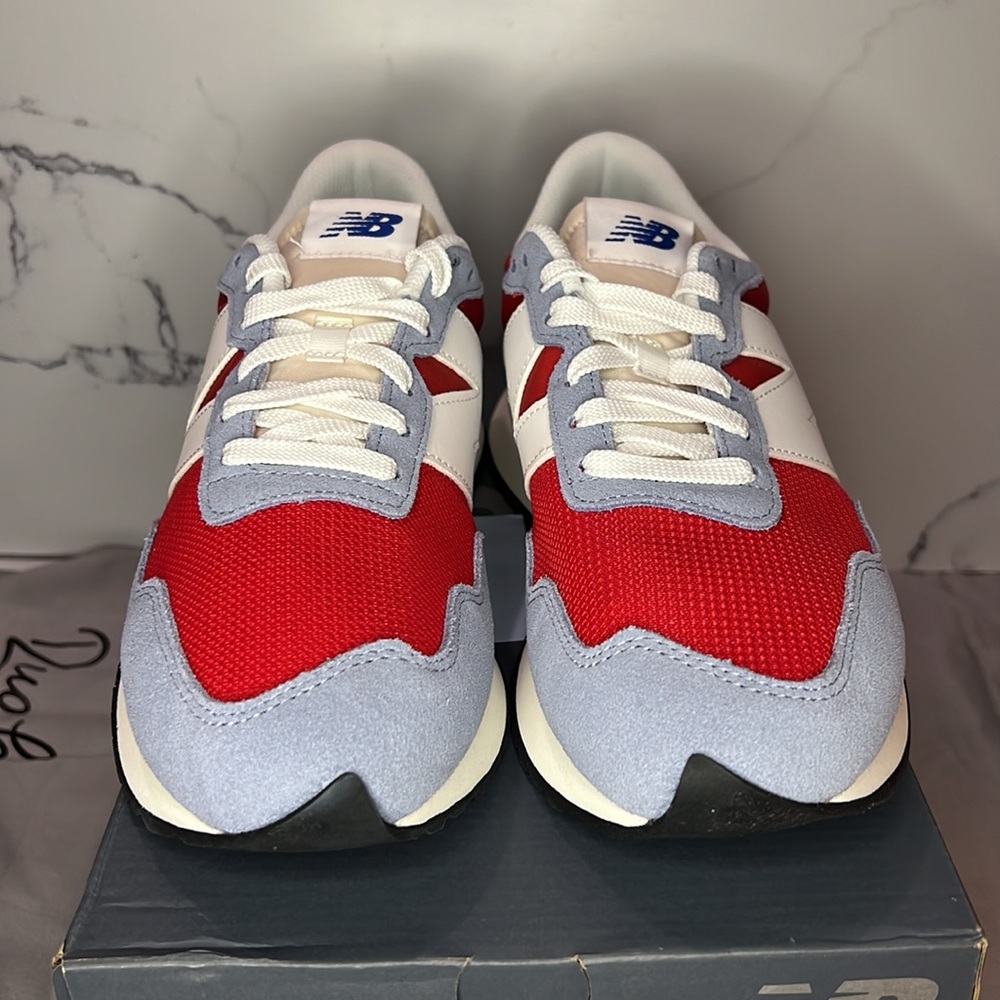 Mens NIB New Balance 237 red and blue size 9 - Picture 4 of 16